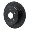 613-76134L Slotted Brake Rotor [Black], 2006-2018 Lexus/Toyota/Scion, Position: Rear Left - image 2