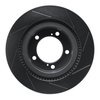 613-76136L Slotted Brake Rotor [Black], Fits Select Lexus/Toyota/Scion, Position: Front Left - image 4
