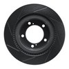 613-76136R Slotted Brake Rotor [Black], Fits Select Lexus/Toyota/Scion, Position: Front Right - image 4