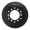 613-76143L Slotted Brake Rotor [Black], Fits Select Lexus/Toyota/Scion, Position: Rear Left - image 1