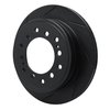 613-76143L Slotted Brake Rotor [Black], Fits Select Lexus/Toyota/Scion, Position: Rear Left - image 2