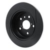 613-76152L Slotted Brake Rotor [Black], Fits Select Lexus/Toyota/Scion, Position: Rear Left - image 4