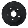 613-80018L Slotted Brake Rotor [Black], 1988-1991 Ford/Lincoln/Mercury/Mazda, Position: Front Left - image 1