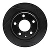 613-80051R Slotted Brake Rotor [Black], 2014-2021 Ford/Lincoln/Mercury/Mazda, Position: Rear Right - image 1