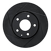 613-80082L Slotted Brake Rotor [Black], 2019-2021 Ford/Lincoln/Mercury/Mazda, Position: Front Left - image 1