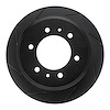 613-93001L Slotted Brake Rotor [Black], 2006-2010 GM, Position: Rear Left - image 1
