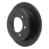 613-93001L Slotted Brake Rotor [Black], 2006-2010 GM, Position: Rear Left - image 2