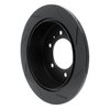 613-93001L Slotted Brake Rotor [Black], 2006-2010 GM, Position: Rear Left - image 4