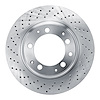 620-02015D Drilled Brake Rotor, 1978-1989 Porsche, Position: Rear Left