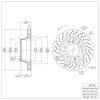 620-02015D Drilled Brake Rotor, 1978-1989 Porsche, Position: Rear Left - image 2