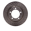 620-02026D Drilled Brake Rotor, 1994-1998 Porsche, Position: Right Front