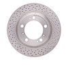 620-02053 Drilled Brake Rotor, 2009-2012 Porsche, Position: Rear - image 1
