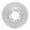 620-02062D Drilled Brake Rotor, 2010-2021 Porsche, Position: Rear Right
