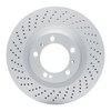620-02063D Drilled Brake Rotor, 2010-2021 Porsche, Position: Rear Left