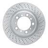 620-02109D Drilled Brake Rotor, Fits Select Porsche, Position: Rear Right - image 1
