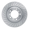 620-02110D Drilled Brake Rotor, Fits Select Porsche, Position: Rear Left - image 1