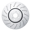 620-31186D Drilled Brake Rotor, Fits Select BMW, Position: Left Front