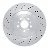 620-31195D Drilled Brake Rotor, Fits Select BMW, Position: Rear Right - image 1