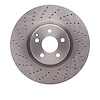 620-63055 Drilled Brake Rotor, 2001-2003 Mercedes-Benz, Position: Front - image 1