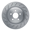 620-63061 Drilled Brake Rotor, 2003-2012 Mercedes-Benz, Position: Rear