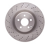 620-63075 Drilled Brake Rotor, 2007-2014 Mercedes-Benz, Position: Front - image 1