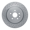 620-75025 Drilled Brake Rotor, 2008-2014 Lexus/Toyota/Scion, Position: Rear - image 1