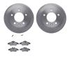 6202-40001 Brake Rotors w/Heavy-Duty Brake Pads Kit, 2002-2006 Multiple Makes/Models, Position: Front - image 1