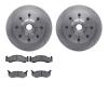 6202-40315 Brake Rotors w/Heavy-Duty Brake Pads Kit, 1973-1977 Mopar, Position: Front - image 1