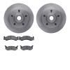 6202-40330 Brake Rotors w/Heavy-Duty Brake Pads Kit, 1985-1997 Mopar, Position: Front - image 1