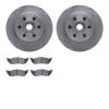 6202-40333 Brake Rotors w/Heavy-Duty Brake Pads Kit, 1991-1996 Mopar, Position: Front - image 1