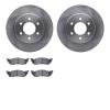 6202-40336 Brake Rotors w/Heavy-Duty Brake Pads Kit, 1991-1996 Mopar, Position: Front - image 1