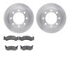 6202-40345 Brake Rotors w/Heavy-Duty Brake Pads Kit, 1989-1993 Mopar, Position: Front - image 1