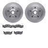 6202-40354 Brake Rotors w/Heavy-Duty Brake Pads Kit, 1994-1997 Mopar, Position: Front - image 1