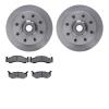 6202-40360 Brake Rotors w/Heavy-Duty Brake Pads Kit, 1994-1997 Mopar, Position: Front - image 1