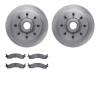 6202-40402 Brake Rotors w/Heavy-Duty Brake Pads Kit, 1998-2003 Mopar, Position: Front - image 1