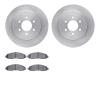 6202-40447 Brake Rotors w/Heavy-Duty Brake Pads Kit, 2003-2004 Mopar, Position: Front - image 1