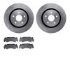 6202-40466 Brake Rotors w/Heavy-Duty Brake Pads Kit, 2005-2006 Mopar, Position: Front - image 1