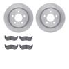 6202-42013 Brake Rotors w/Heavy-Duty Brake Pads Kit, 2003-2007 Mopar, Position: Rear - image 1