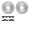 6202-42153 Brake Rotors w/Heavy-Duty Brake Pads Kit, 1990-1999 Mopar, Position: Front - image 1