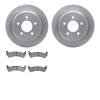 6202-42159 Brake Rotors w/Heavy-Duty Brake Pads Kit, 1993-1994 Mopar, Position: Rear - image 1