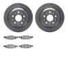 6202-42168 Brake Rotors w/Heavy-Duty Brake Pads Kit, 1999-2002 Mopar, Position: Front - image 1