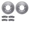 6202-46001 Brake Rotors w/Heavy-Duty Brake Pads Kit, 2000-2011 GM, Position: Rear - image 1