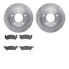 6202-46073 Brake Rotors w/Heavy-Duty Brake Pads Kit, 1969-1978 GM, Position: Front - image 1