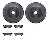6202-47121 Brake Rotors w/Heavy-Duty Brake Pads Kit, 1970-1981 GM, Position: Front - image 1