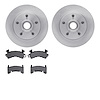 6202-47130 Brake Rotors w/Heavy-Duty Brake Pads Kit, 1978-1978 GM, Position: Front - image 1