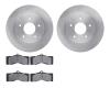 6202-47145 Brake Rotors w/Heavy-Duty Brake Pads Kit, 1963-1982 GM, Position: Front - image 1