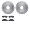 6202-48001 Brake Rotors w/Heavy-Duty Brake Pads Kit, 1997-2005 GM, Position: Rear - image 1