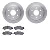 6202-48013 Brake Rotors w/Heavy-Duty Brake Pads Kit, 1999-2007 GM, Position: Rear - image 1
