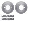 6202-48022 Brake Rotors w/Heavy-Duty Brake Pads Kit, 1999-2013 GM, Position: Rear - image 1