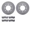 6202-48049 Brake Rotors w/Heavy-Duty Brake Pads Kit, 2003-2005 GM, Position: Rear - image 1
